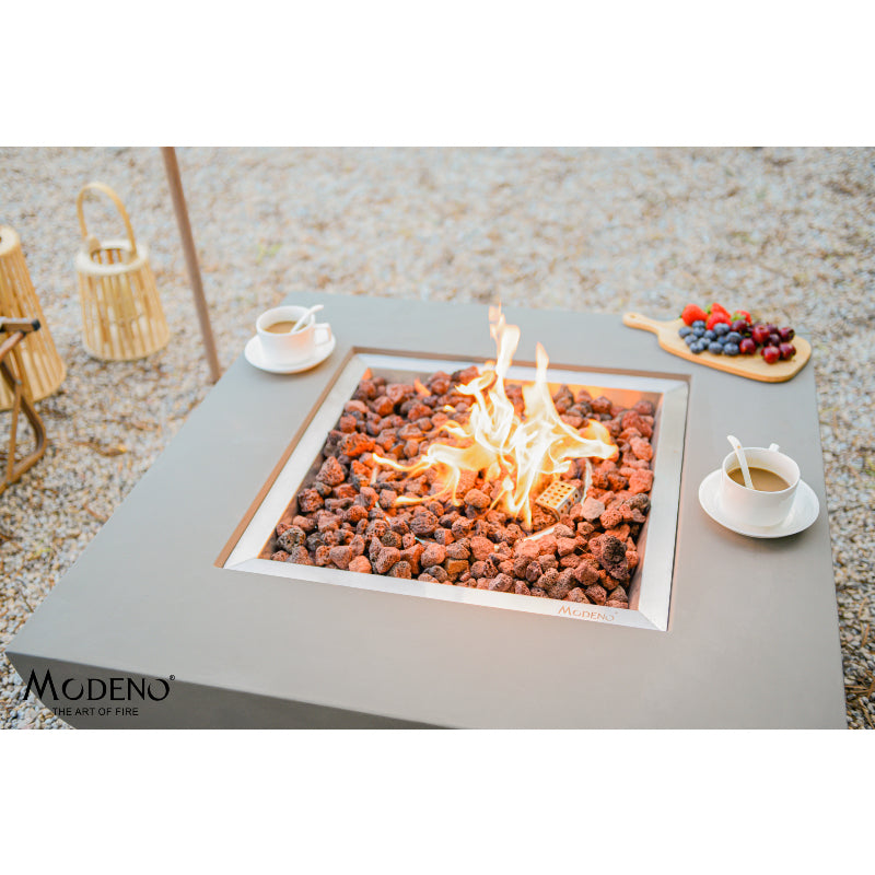 Westport Propane Fire Table in Light Gray