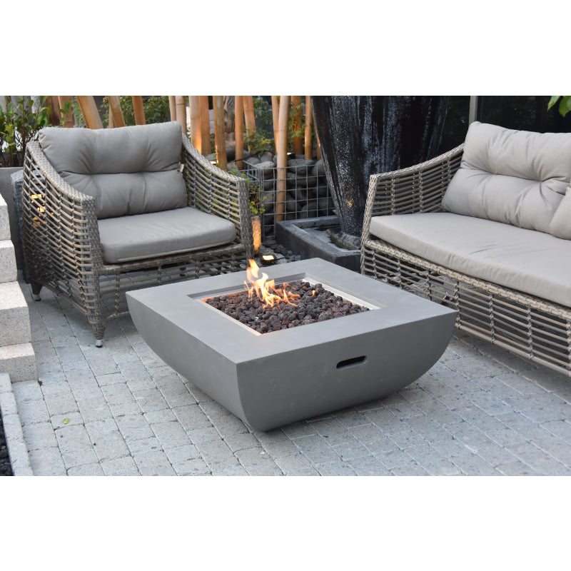 Westport Propane Fire Table in Light Gray