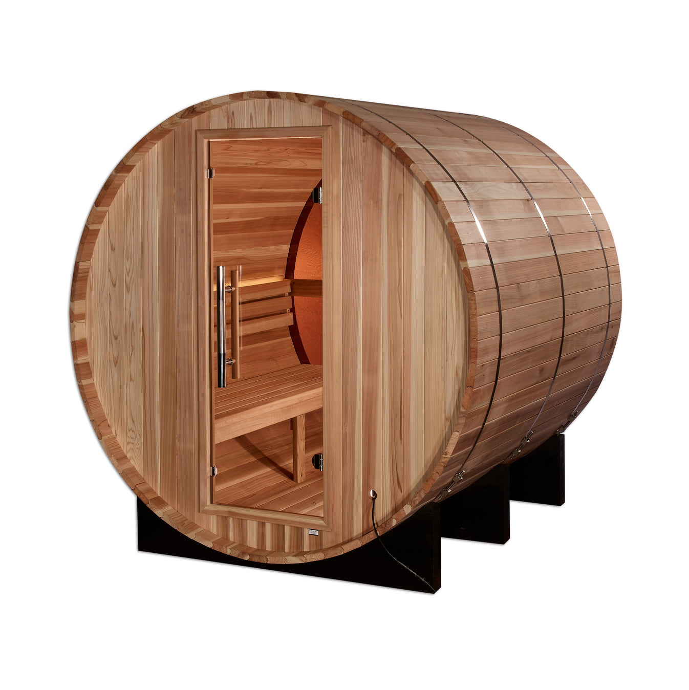 Zurich Cedar 4-Person Traditional Outdoor Barrel Sauna