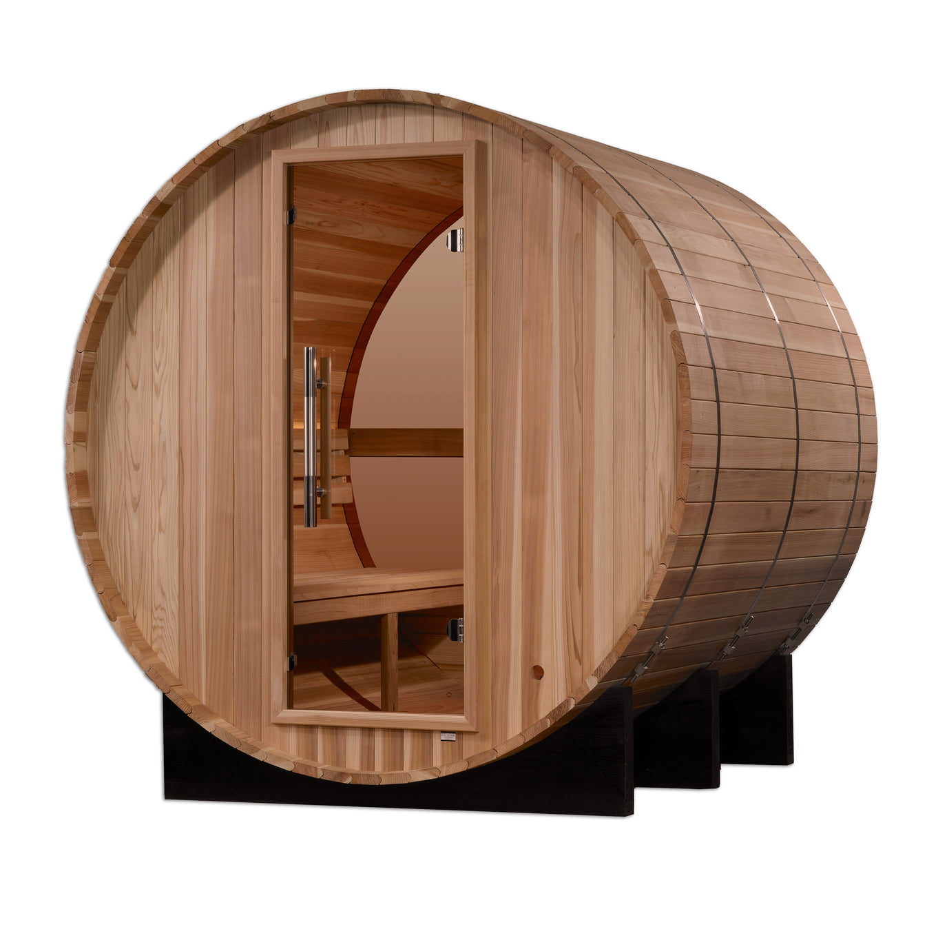 Zurich Cedar 4-Person Traditional Outdoor Barrel Sauna