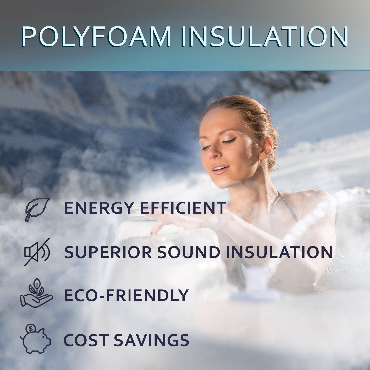 Hollywood 5-Person 51-Jet Square Hot Tub