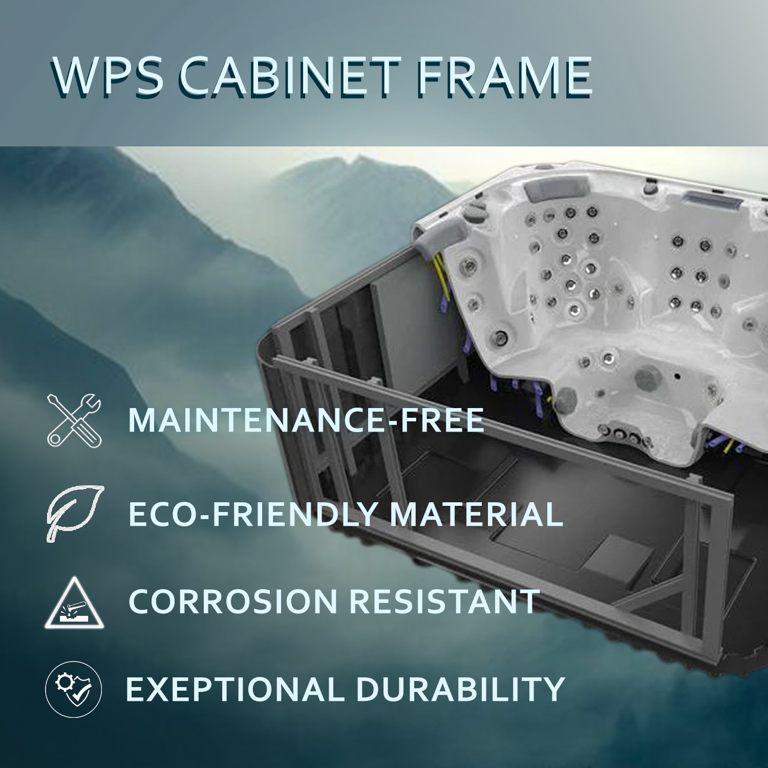 Dallas 6-Person 82-Jet Square Hot Tub