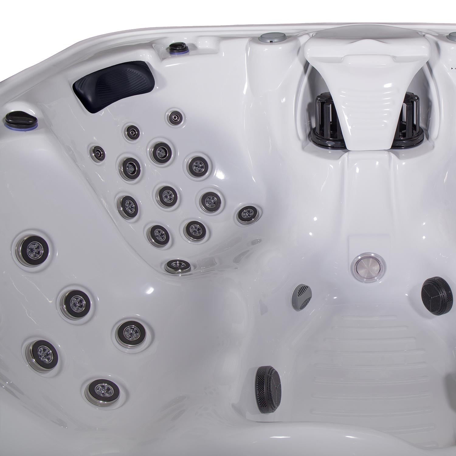 Hollywood 5-Person 51-Jet Square Hot Tub