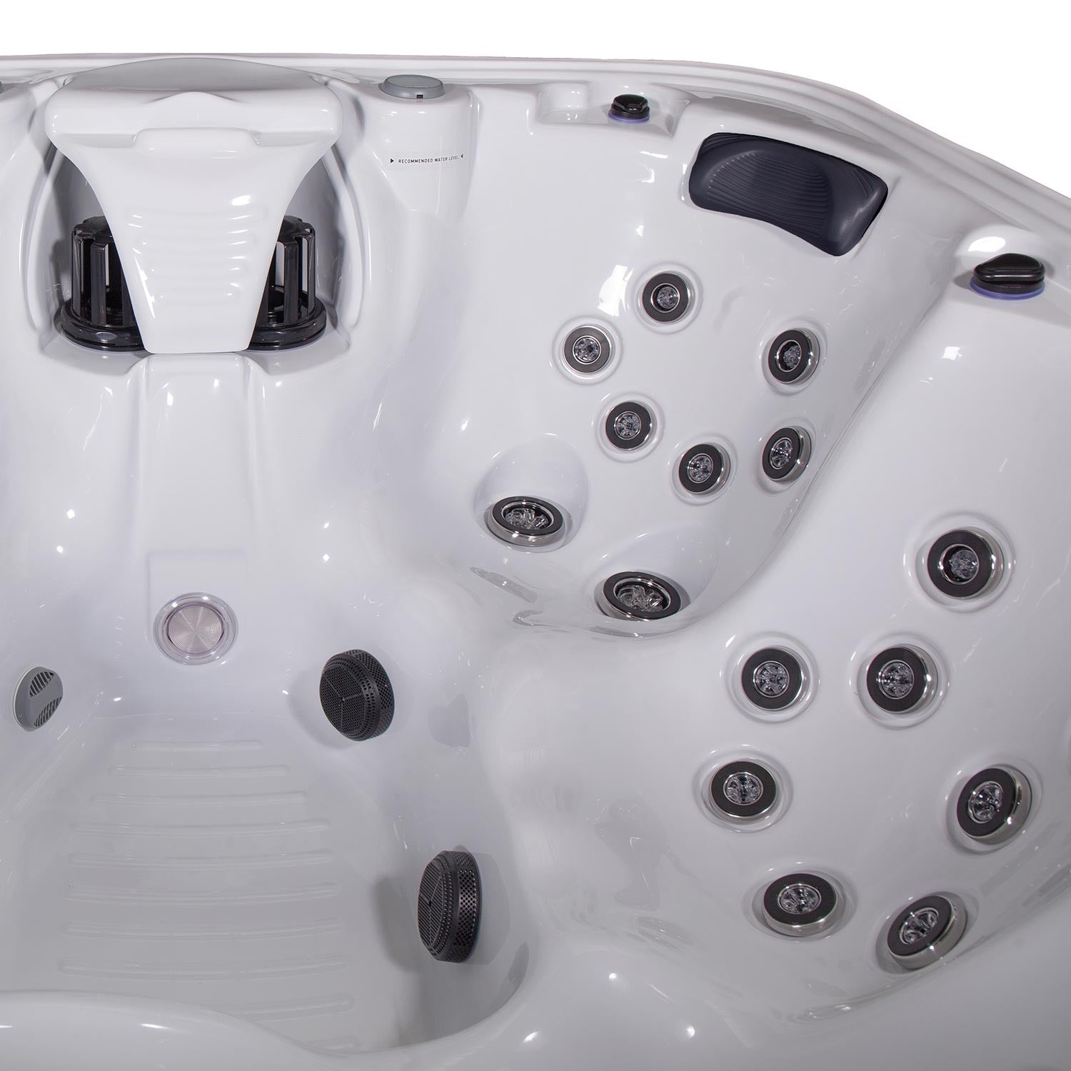 Hollywood 5-Person 51-Jet Square Hot Tub