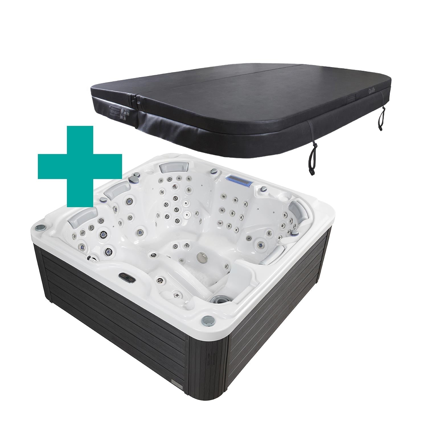 Dallas 6-Person 82-Jet Square Hot Tub