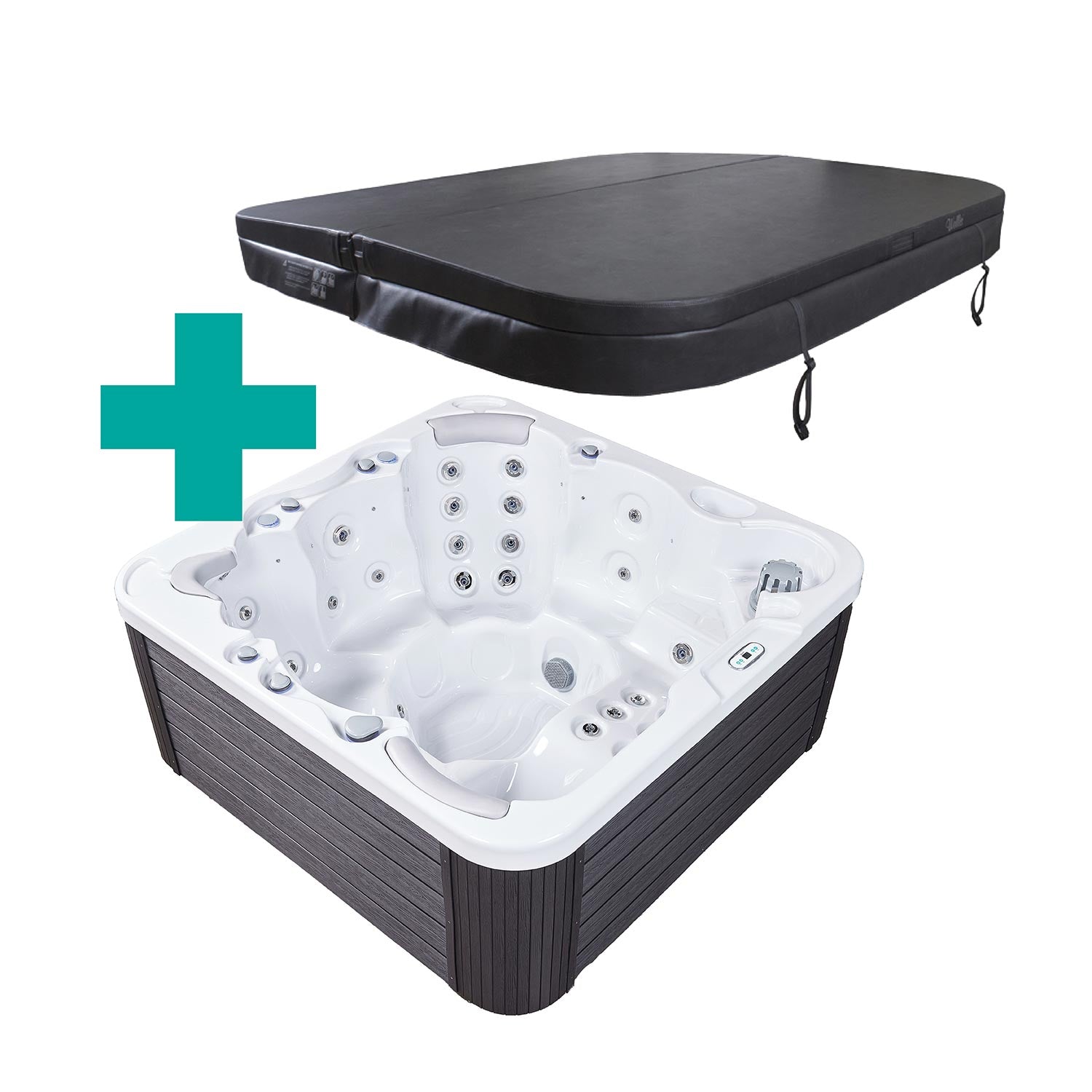Jersey 6-Person 46-Jet Square Hot Tub
