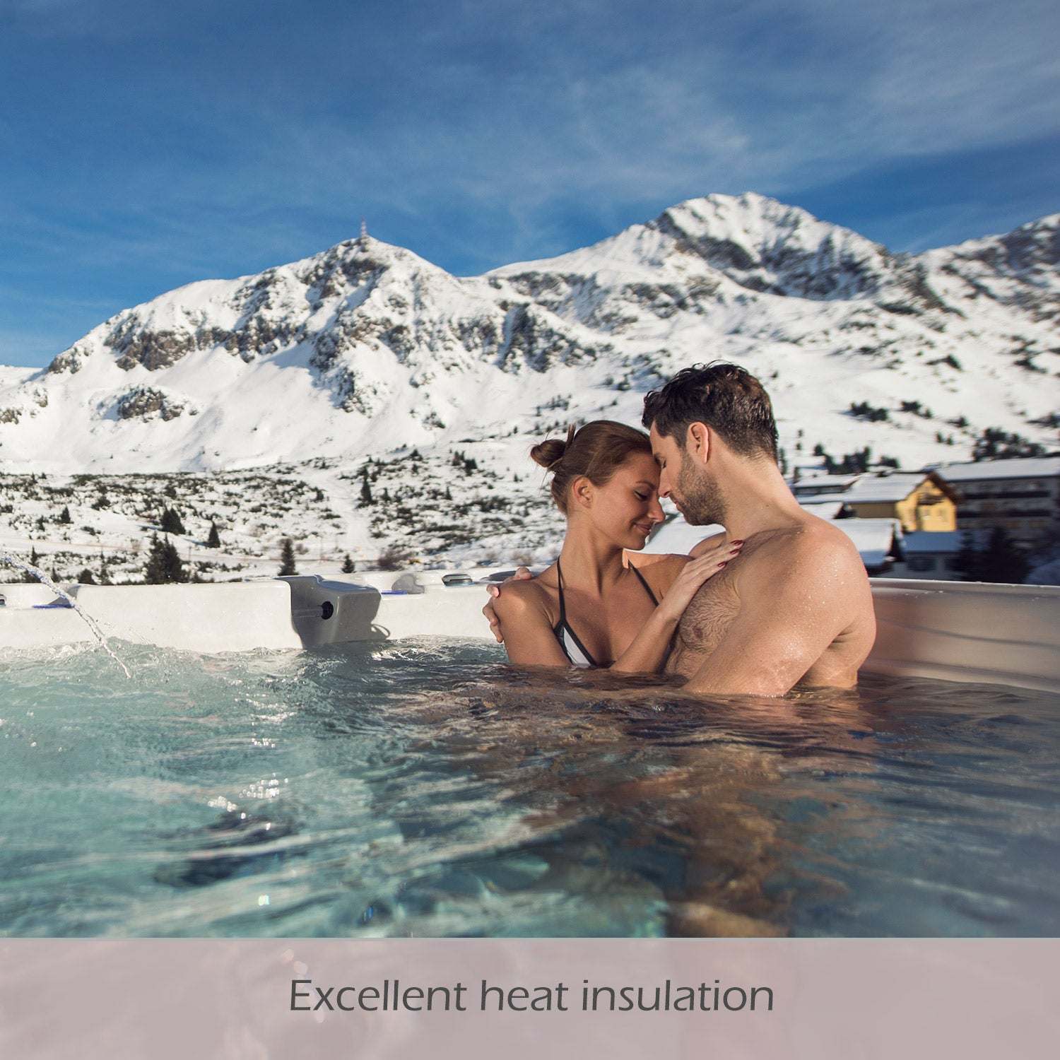 New York 6-Person 49-Jet Square Hot Tub