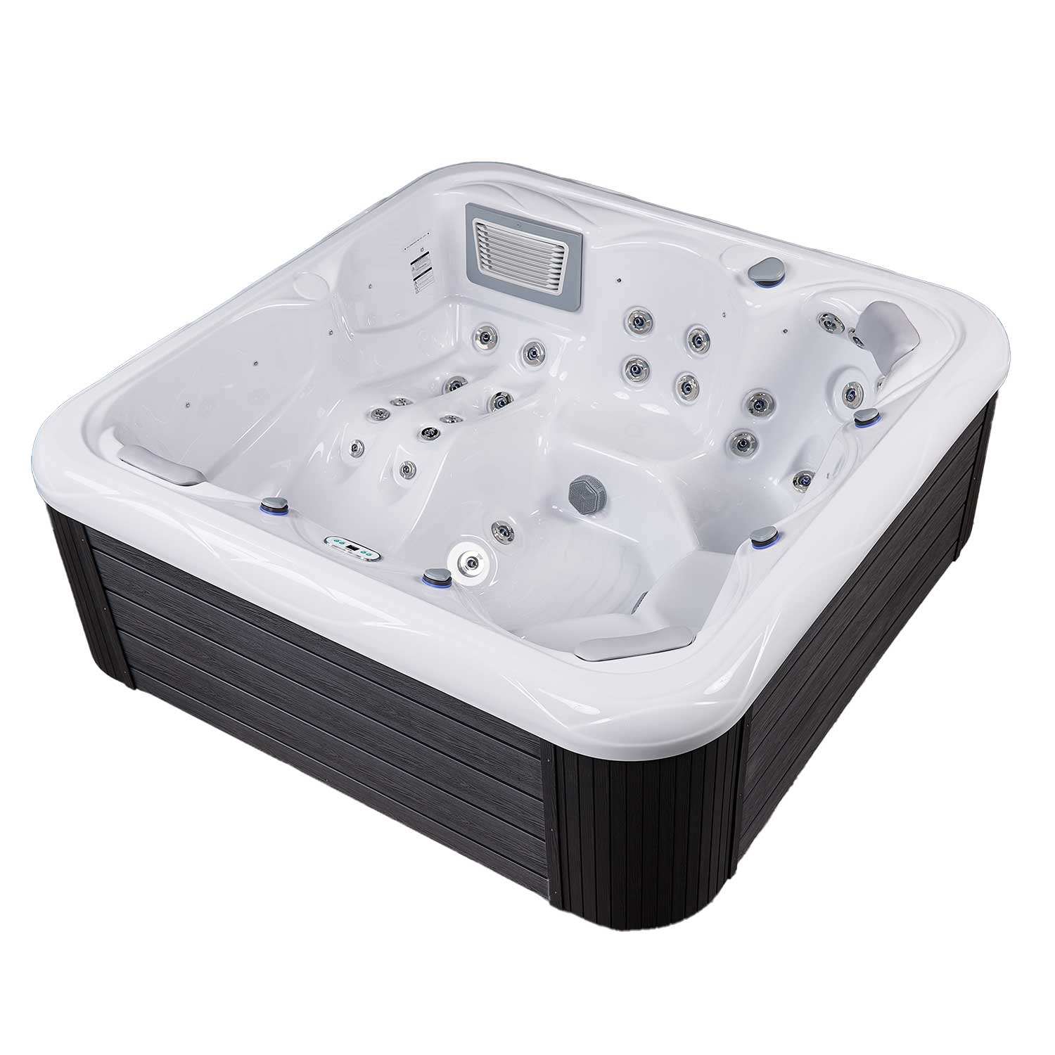 New York 6-Person 49-Jet Square Hot Tub