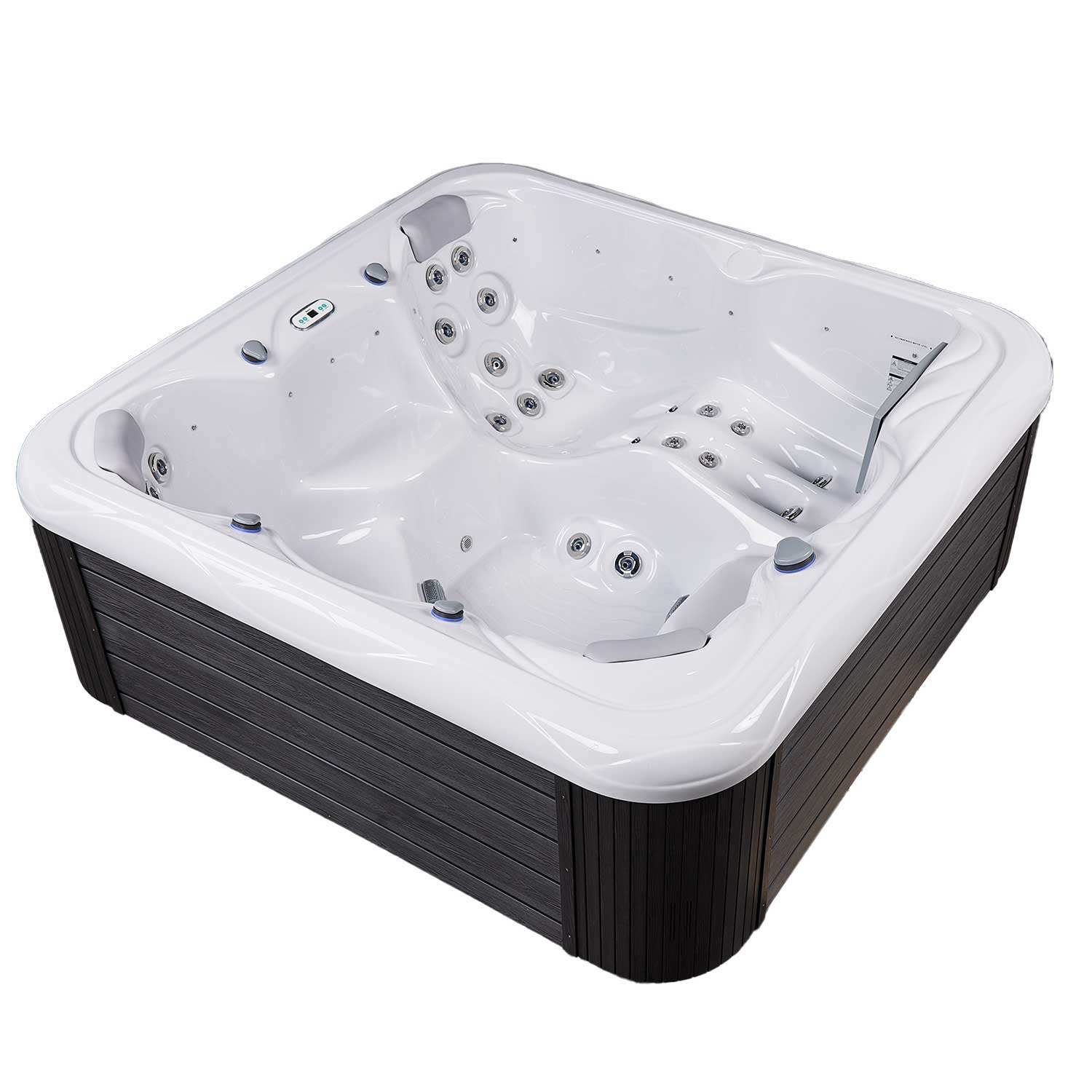 New York 6-Person 49-Jet Square Hot Tub