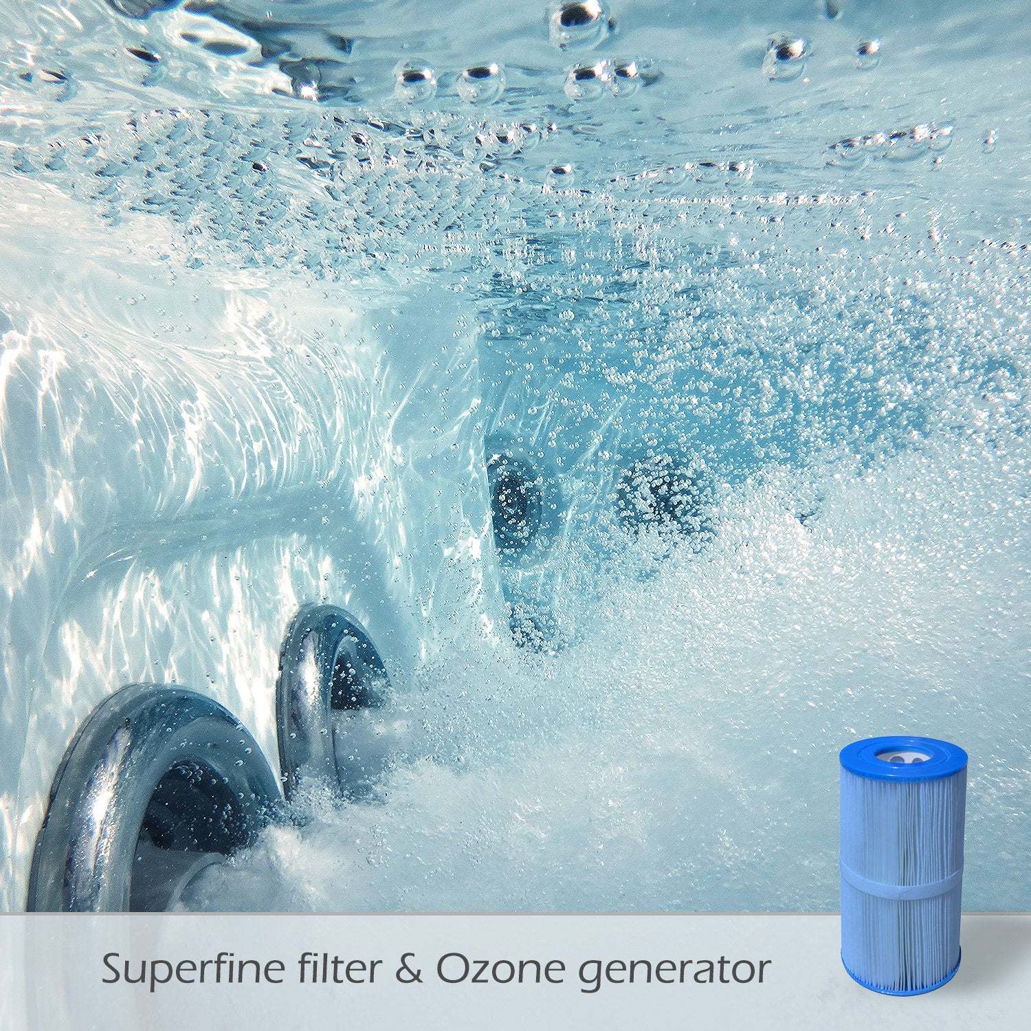 Jersey 6-Person 46-Jet Square Hot Tub